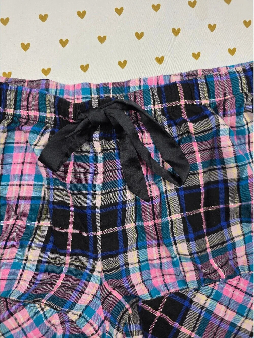 Victorias Secret Plaid Comfy Medium Sleep Shorts Boxers Pajama Bottoms